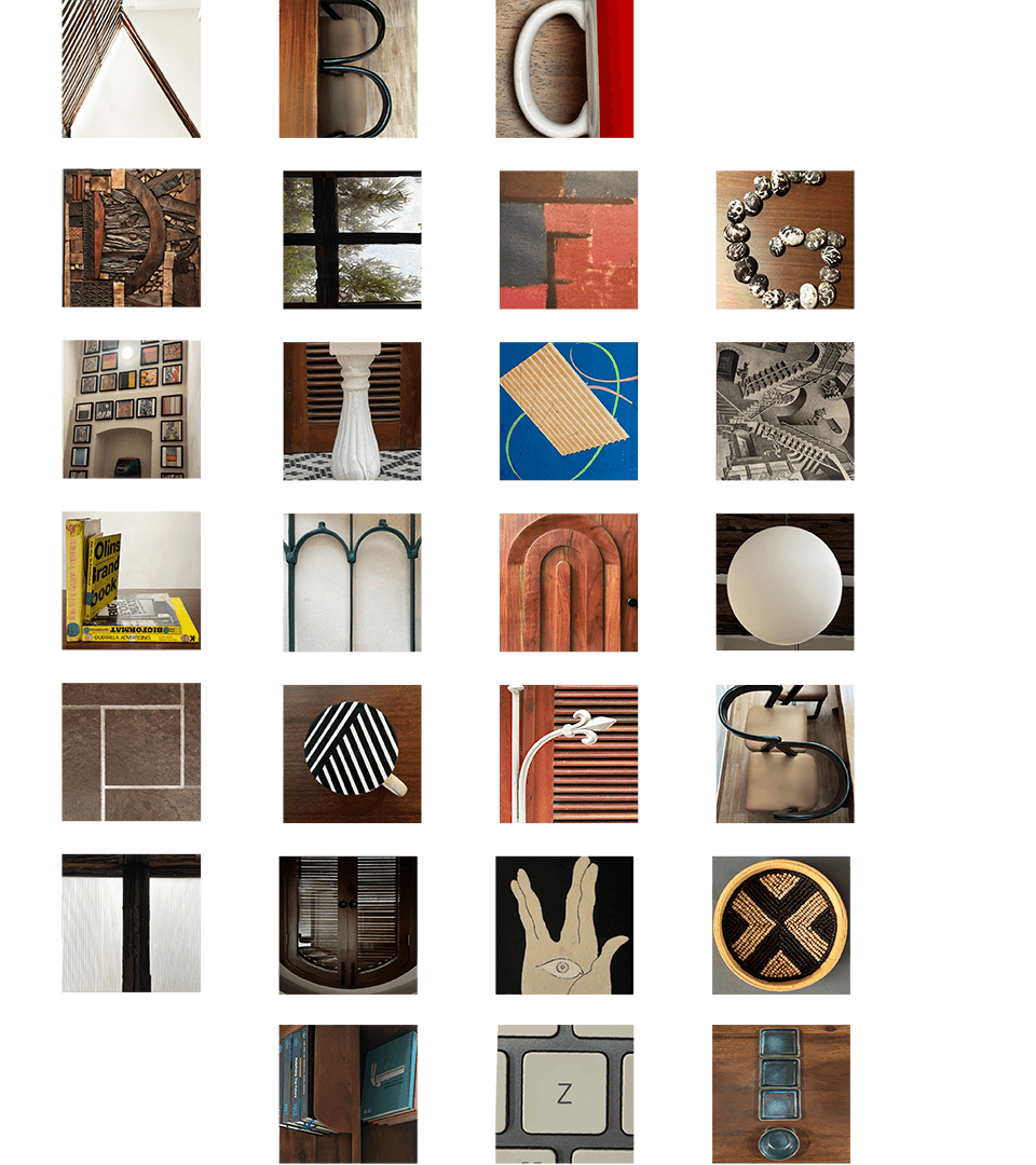 Alphabet-inspired design collage